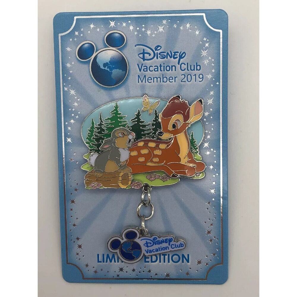 Disney Vacation Club Bambi & Thumper in Flowers DVC Vacation Club Pin LE 3500